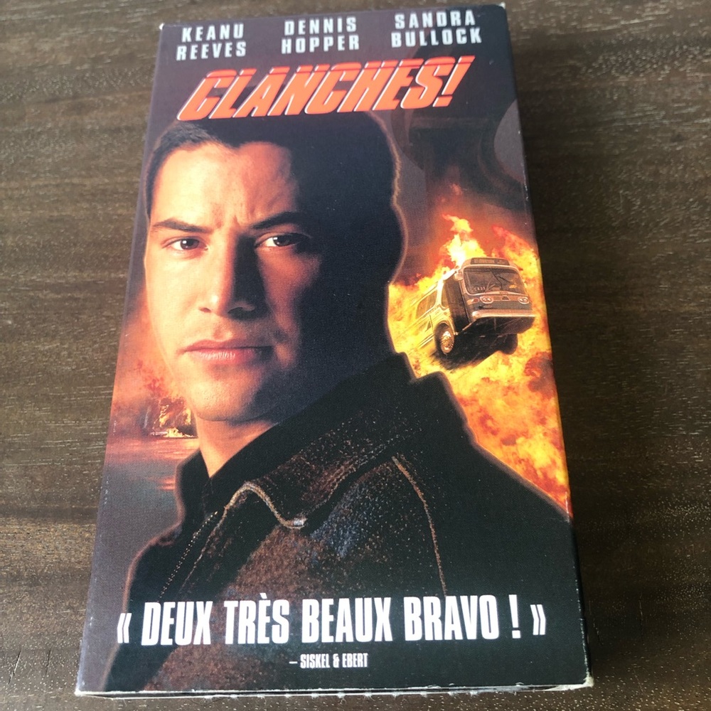 Speed Movie VHS Tape French
